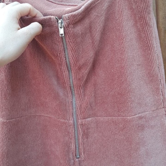 Forever 21 Pink Corduroy Spaghetti Strap Dress S - Picture 5 of 8